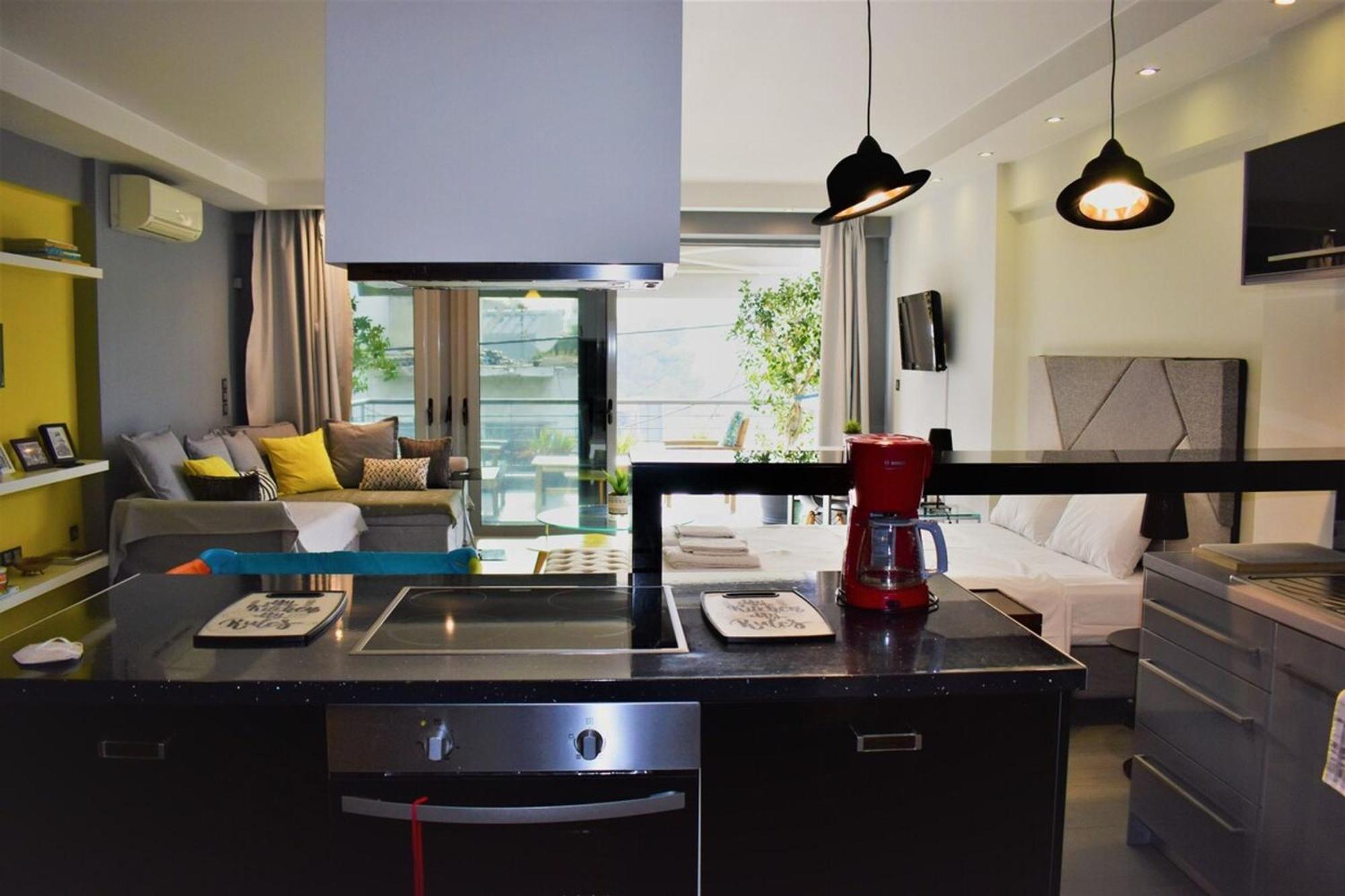 Stylish Boutique Loft With Private Balcony Leilighet Athen Eksteriør bilde